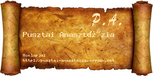 Pusztai Anasztázia névjegykártya